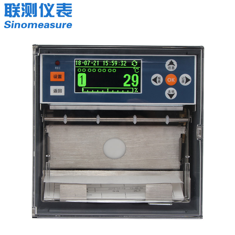 聯測_SIN-R1200_1-12通道可選_有紙記錄儀_液晶屏_FO值/壓力/溫度等參數